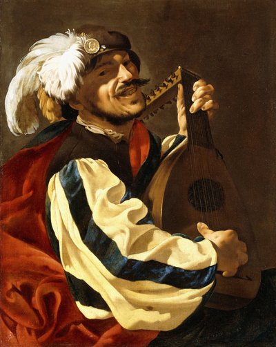 Um jogador de alaúde de Hendrick ter Brugghen