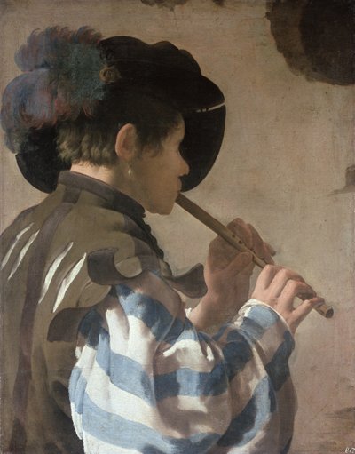 Valete Jogando um Fife de Hendrick ter Brugghen
