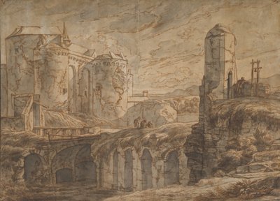 O Portão de Bruges em Sluis, 1661. de Hendrick van Minderhout
