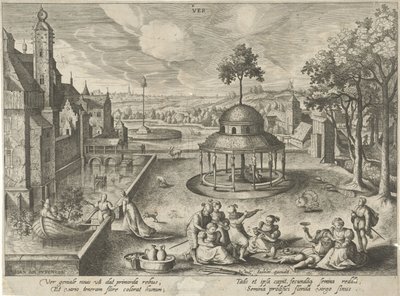 Primavera Ver (título no objeto) As Quatro Estações (título da série) de Hendrick van Schoel