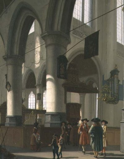 O interior de uma igreja de Hendrick van Streeck