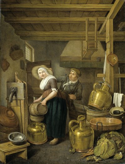 Após o tempo de ordenha de Hendrick van der Burch
