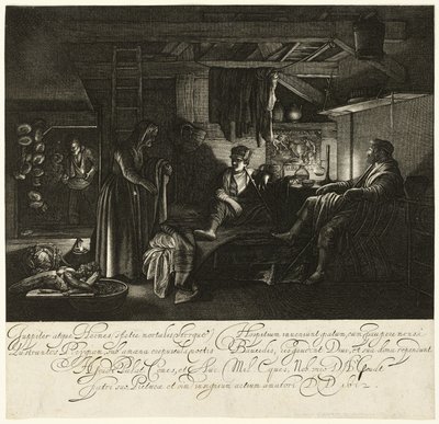 Júpiter e Mercúrio na casa de Filemon e Baucis de Hendrick von Goudt
