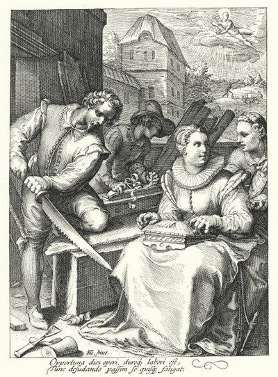 Meio-dia (gravura) de Hendrik (after) Goltzius