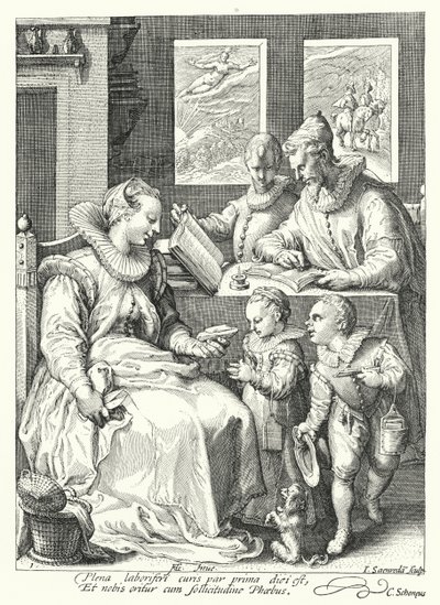 Manhã (gravação) de Hendrik (after) Goltzius