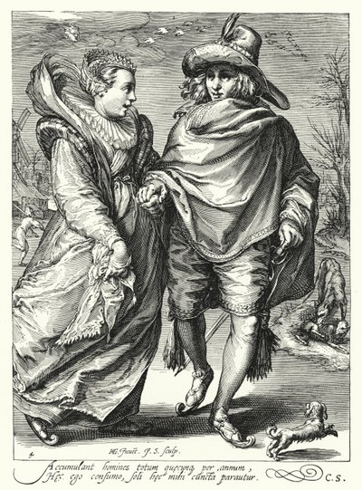 Inverno (gravura) de Hendrik (after) Goltzius