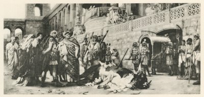 Um Dirce cristão (litho) de Hendrik (after) Siemiradzki
