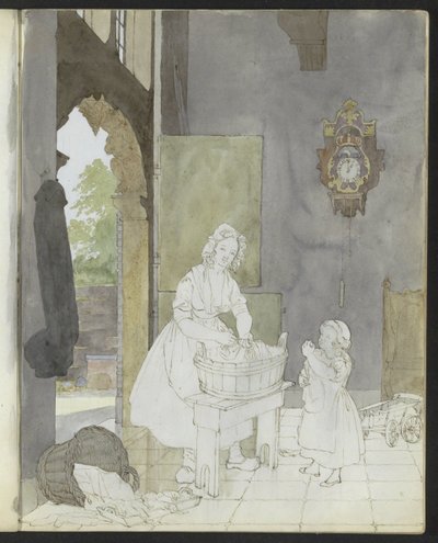 lavadeira de Hendrik Abraham Klinkhamer