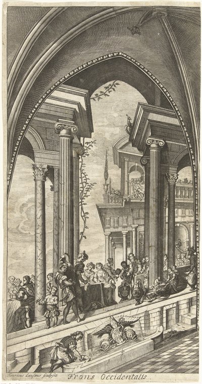 Lado oeste de pinturas, Sint Michielsabdij Antuérpia de Hendrik Causé