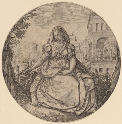 Alegoria da Prudência de Hendrik Goltzius