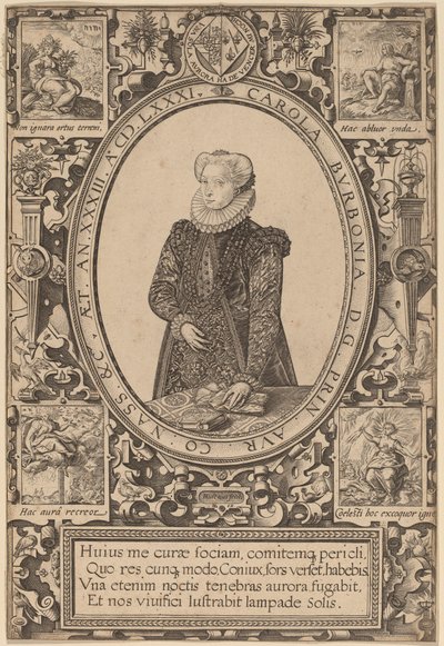 Carlota de Bourbon de Hendrik Goltzius