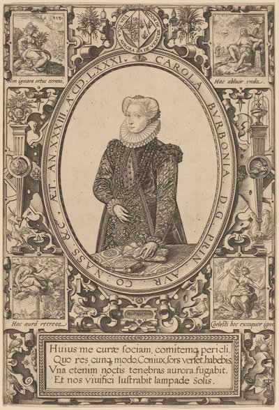 Carlota de Bourbon de Hendrik Goltzius