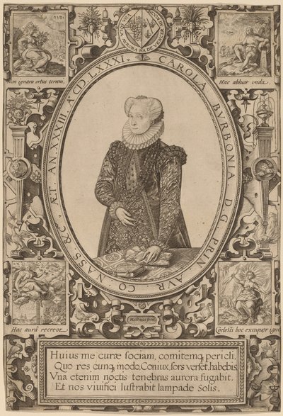 Carlota de Bourbon de Hendrik Goltzius