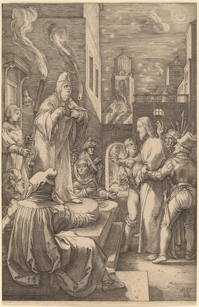 Cristo antes de Caifás de Hendrik Goltzius