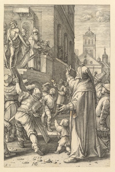 Ecce Homo, de A Paixão de Cristo, 1597. de Hendrik Goltzius