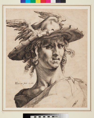 Cabeça de Mercúrio de Hendrik Goltzius