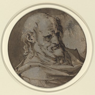 Cabeça de um Apóstolo de Hendrik Goltzius