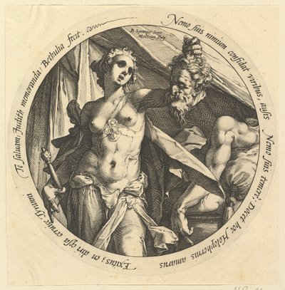 Judith com a cabeça de Holofernes, ca. 1585 de Hendrik Goltzius