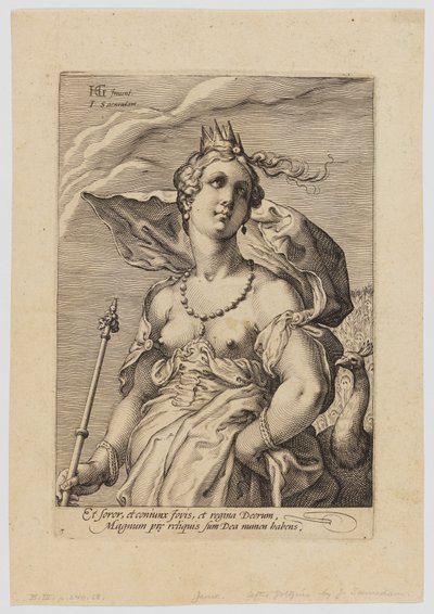 Juno, das Três Deusas de Hendrik Goltzius