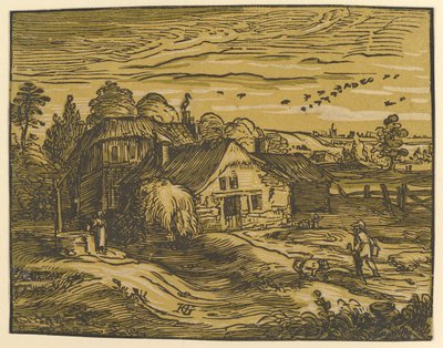 Paisagem com chalé, ca. 1597-98. de Hendrik Goltzius