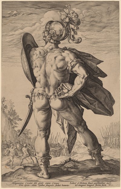 Marcus Valério Corvus de Hendrik Goltzius