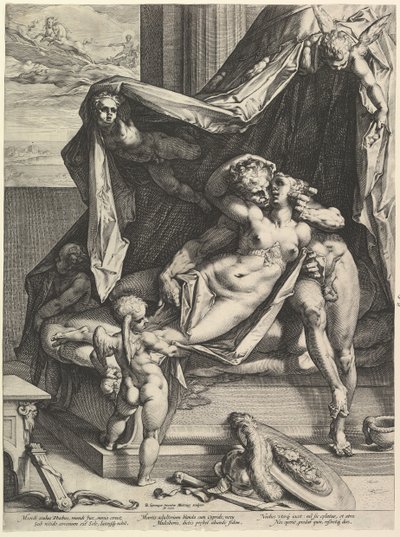 Marte e Vênus, 1588. de Hendrik Goltzius