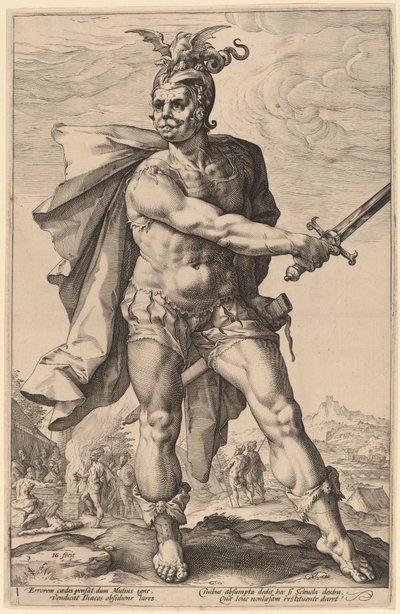 Mucius Scaevola de Hendrik Goltzius