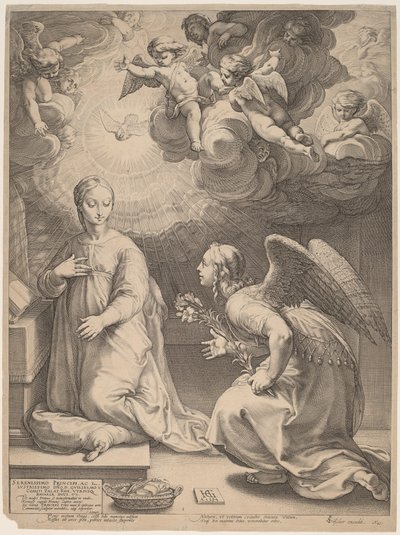 A Anunciação de Hendrik Goltzius