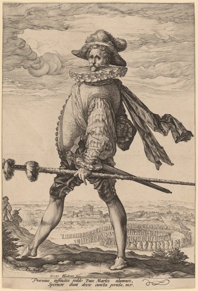 O capitão da infantaria de Hendrik Goltzius