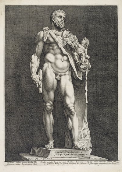O Imperador Commodus como Hércules de Hendrik Goltzius