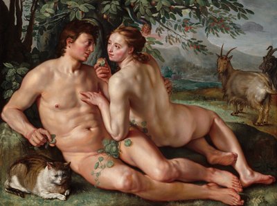A Queda do Homem, 1616. de Hendrik Goltzius