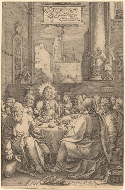 A última Ceia de Hendrik Goltzius