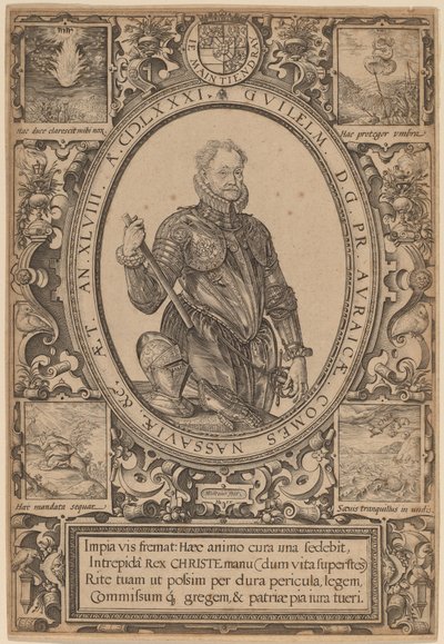 Guilherme, Conde de Nassau, Príncipe de Orange de Hendrik Goltzius