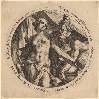 Judite com a Cabeça de Holofernes de Hendrik Goltzius, after Bartholomaeus Spranger