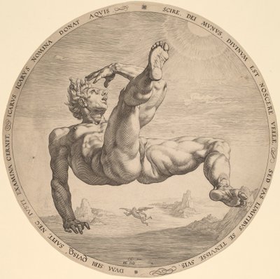 Icaro de Hendrik Goltzius, after Cornelis Cornelisz van Haarlem
