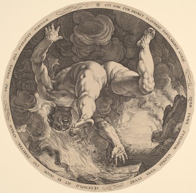 Íxion de Hendrik Goltzius, after Cornelis Cornelisz van Haarlem