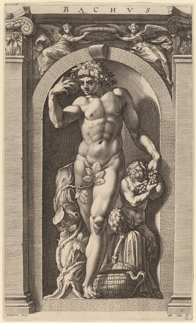 Bacchus de Hendrik Goltzius after Polidoro da Caravaggio