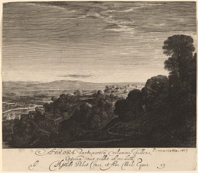 Paisagem ao amanhecer: Aurora de Hendrik Goudt after Adam Elsheimer