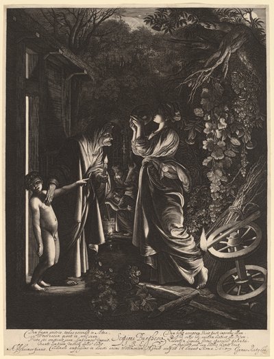A zombaria de Ceres de Hendrik Goudt after Adam Elsheimer