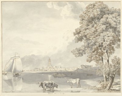 Vista sobre o Reno em Rhenen de Hendrik Hoogers