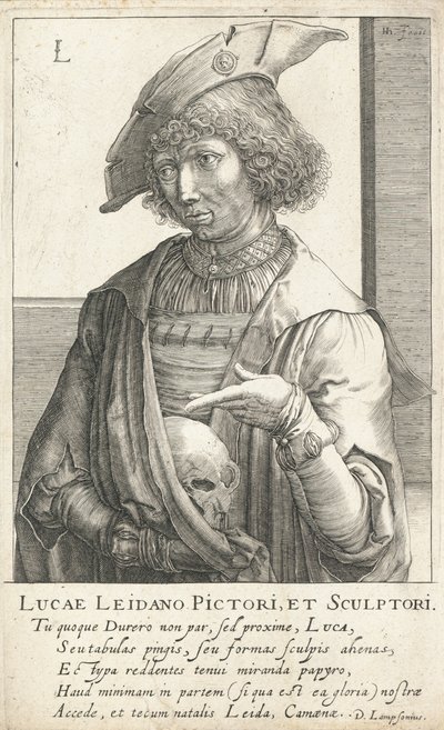 Lucas van Leyden, gravador e pintor holandês de Hendrik I Hondius