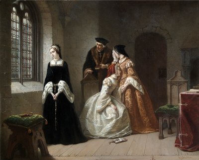 Lady Jane Grey, c.1845-1907 (óleo sobre tela) de Hendrik Jacobus Scholten