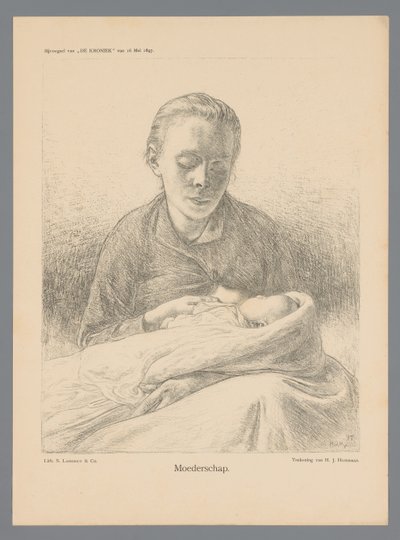 Maternidade (título no objeto) de Hendrik Johannes Haverman