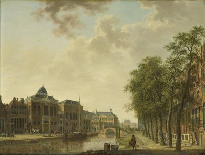 Vista do Houtmarkt, Amsterdão de Hendrik Keun (attributed to)