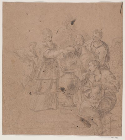 Abraão e Melquisedeque. (Gênesis, 14, 17 f.) de Hendrik Krock