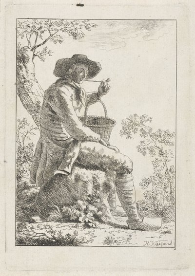 Agricultor fumador de Hendrik Kuipers