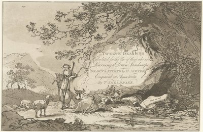 Herderin em um landchap
Doze desenhos calculados para a utilização daqueles que estão a aprender a desenhar a paisagem (título da série sobre o objecto) de Hendrik Meijer
