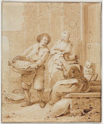 O Peixeiro Monger, segunda metade do século XVIII. de Hendrik Meijer