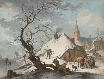 Uma cena de inverno de Hendrik Meyer