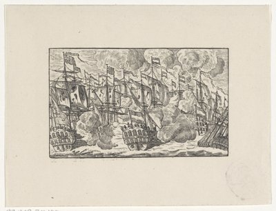 Batalha do Banco Dogger em 5 de Agosto de 1781 de Hendrik Numan